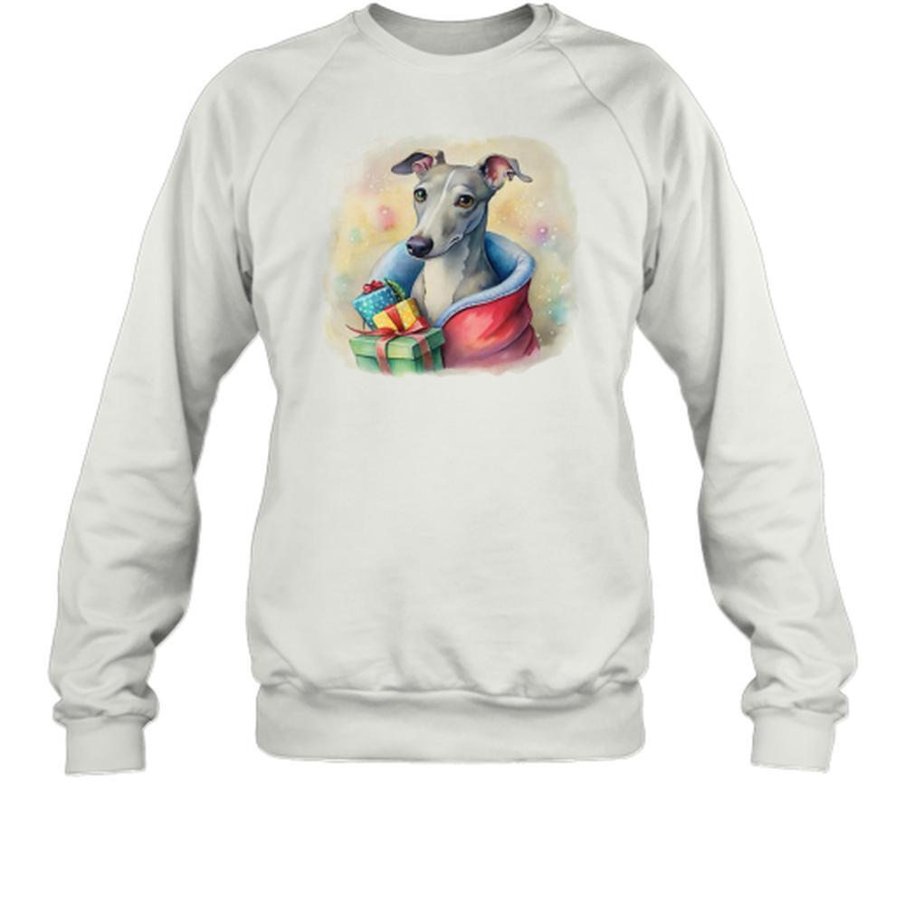 Whippet In A Christmas Stocking Holiday Delight Sweatshirt